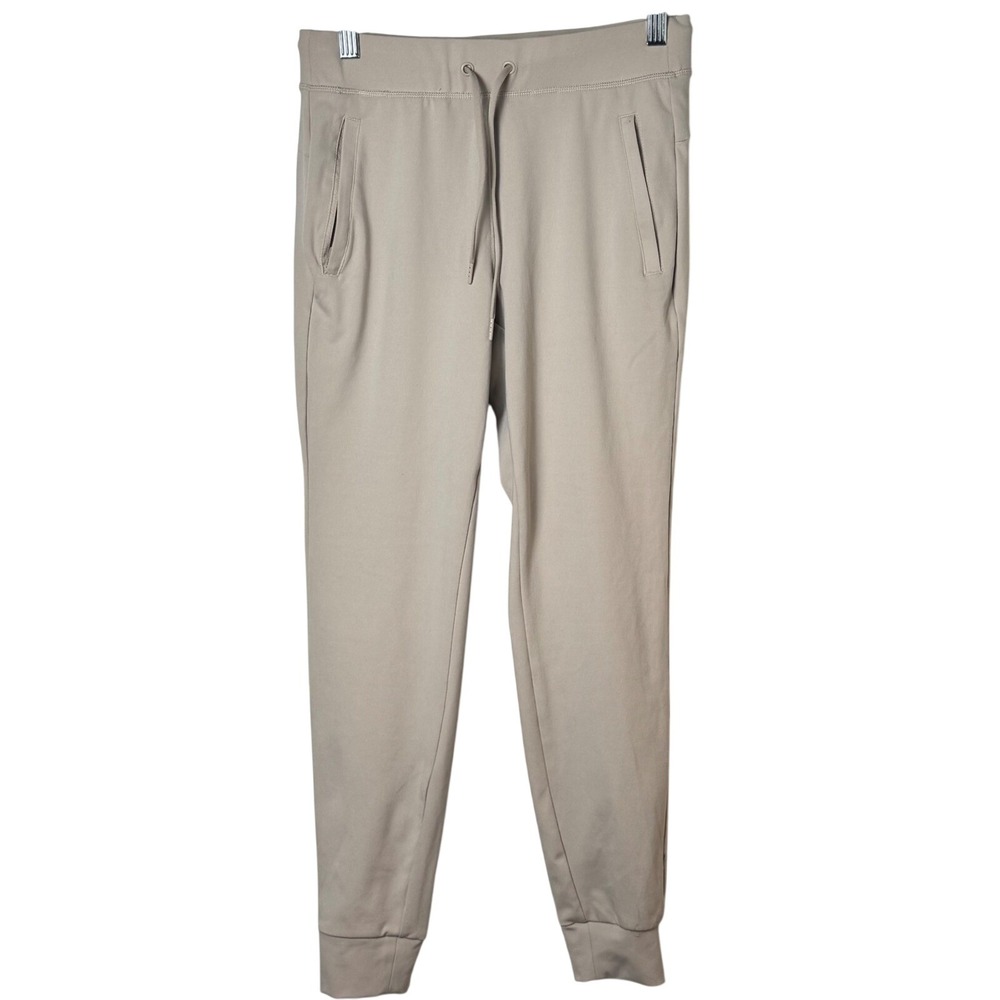Yogalicious Lux Avenue Jogger Pants Women XS Beige Athleisure Sweatpants